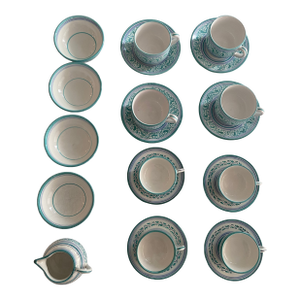 Cerámica Made in Italy Tea/Coffee Set With Bowls and Creamer