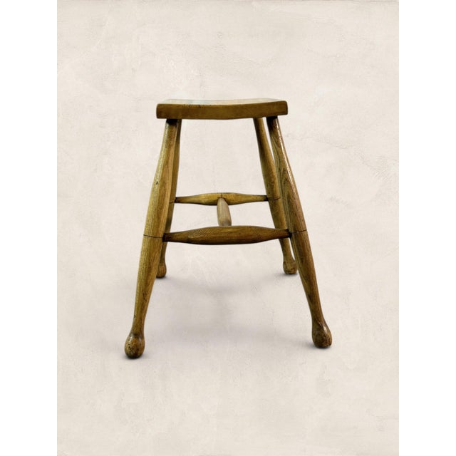 19th Century English Sycamore Dairy Stool, Circa 1860 For Sale In Tampa - Image 6 of 9