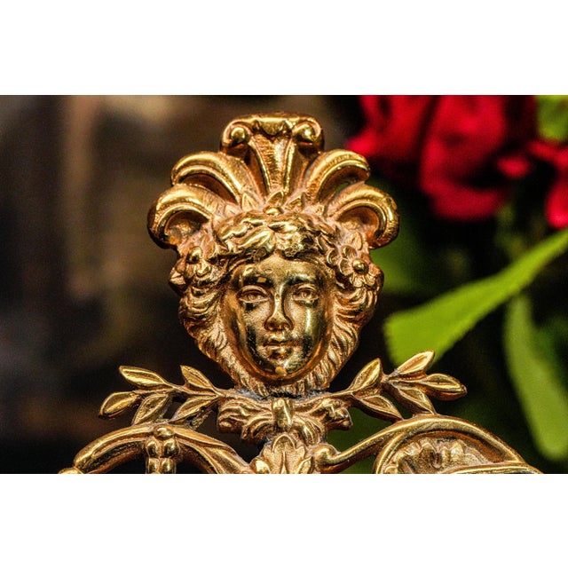 1900 - 1909 Stunning Large Solid Brass Antique Photo Picture Frame Ornate Art Nouveau Scroll Floral Style For Sale - Image 5 of 14