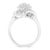 Elegant and timeless, this .925 sterling silver and diamond waterfall style cocktail ring features a stunning 0.85 carat...