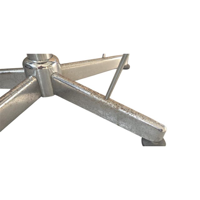 Industrial Technical Stool in Wood and Metal, 1970s For Sale - Image 9 of 13