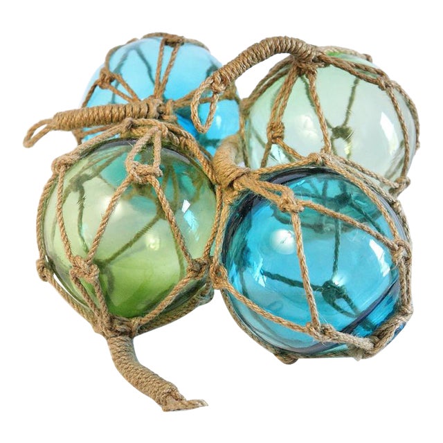 Glass Fishing Floats Set of 4 Chairish