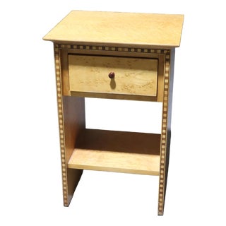Vintage American Artech Hickory Kaylyn Birdseye Maple Night Stand For Sale