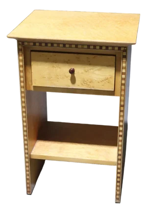 Vintage American Artech Hickory Kaylyn Birdseye Maple Night Stand