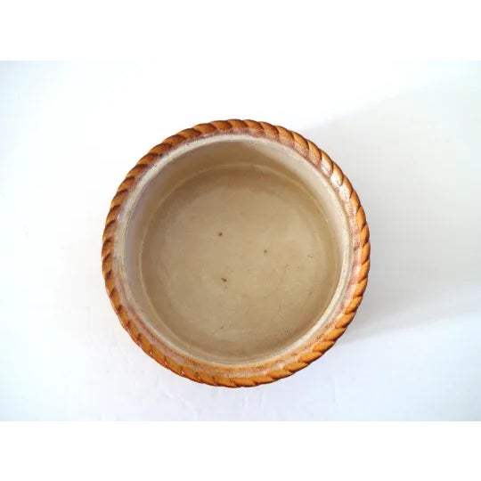 Antique French Trompe l'Oeil Puff Pastry Brown Faience Terrine For Sale - Image 11 of 13