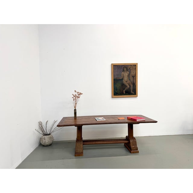 Brutalist Table in Palm Wood, 1950s For Sale - Image 9 of 18