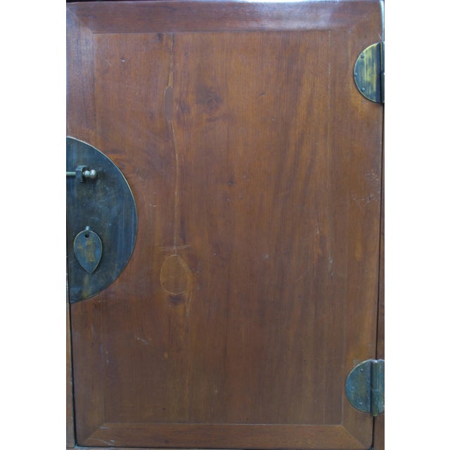 Brown Media Cabinet With Hooded Stand For Sale - Image 8 of 11