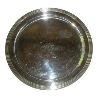 1946 Silver New York Central Railroad Tray For Sale