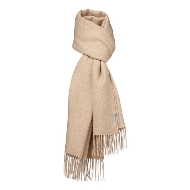 Stick & Ball Solid Alpaca Scarf - Latte For Sale