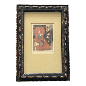 Mid 20th Century Original Johnny Friedlaender Aquatint Etching - Rare Small Format, Signed
