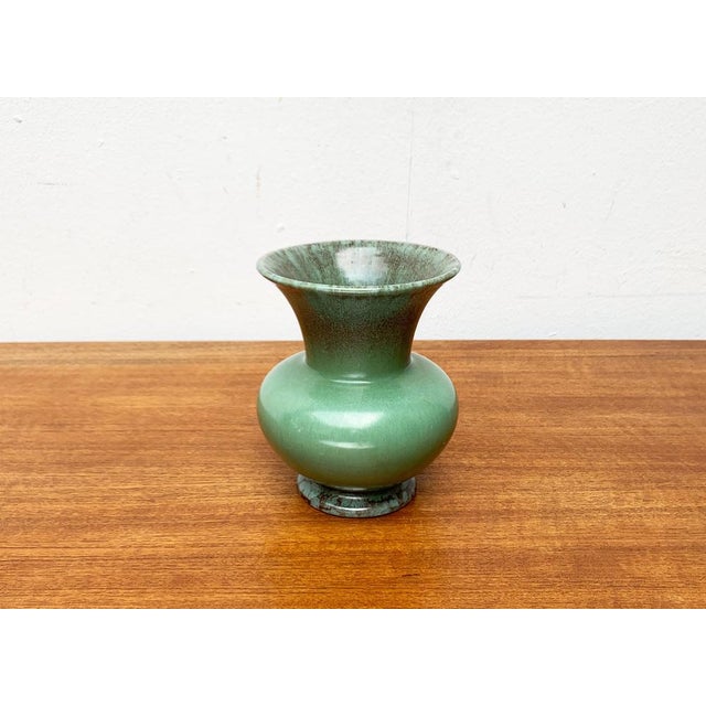 Art Deco German Ceramic Vase from Jasba, 1940s For Sale - Image 3 of 16
