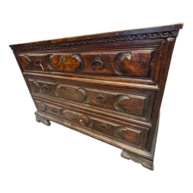 Antique Bergamasco Chest of Drawers, 1600s For Sale