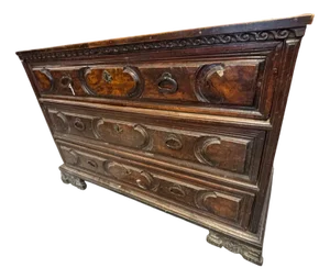 Antique Bergamasco Chest of Drawers, 1600s