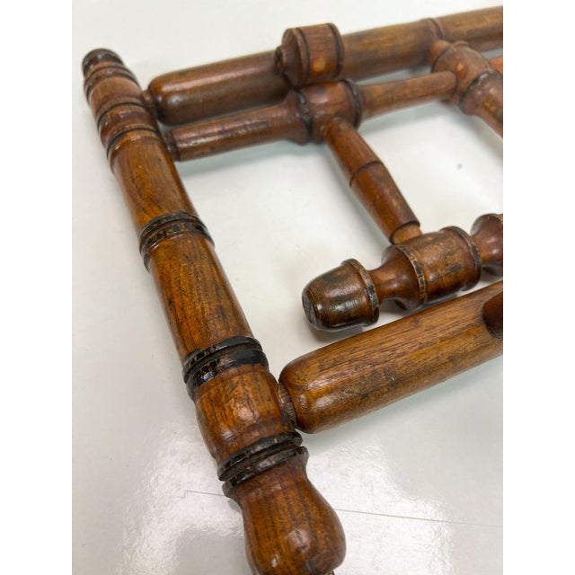 Antique French Faux Bamboo Coat Rack, 1890s For Sale - Image 10 of 14