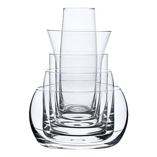 Glass Vases by Joe Colombo for Karakter, Set of 5 For Sale