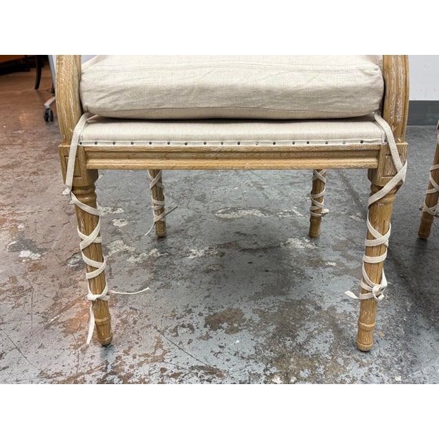 The Alley Exchange Wembley Armchairs, Pair For Sale - Image 9 of 12