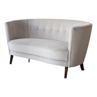 Mid-Century Modern Danish Banana Sofa, 1930s For Sale
