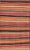 Kilim Runner With Multicolor Horizontal Stripes in Red, Orange and Black 3'10 X 11'3 For Sale - Image 4 of 8