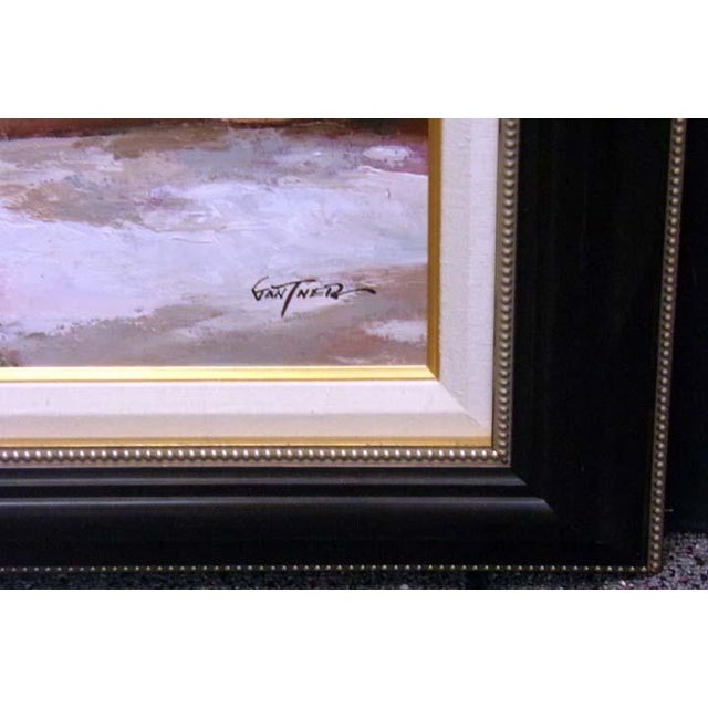 "Untitled" #0809 framed Original Oil Painting on Canvas by Paul Guy Gantner Hand signed by the artist Condition: Mint...