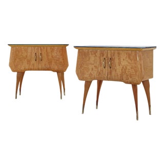 Vintage Italian Bedside Tables, 1950, Set of 2 For Sale