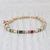 2.88ctw Gemstone Tennis Bracelet 10k Gold Diamond Ruby Sapphire Emerald 7" 2.5mm For Sale - Image 4 of 7