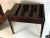 A truly unusual and wonderfully designed antique piece from the 1930s — at first glance a charming upholstered bench seat,...
