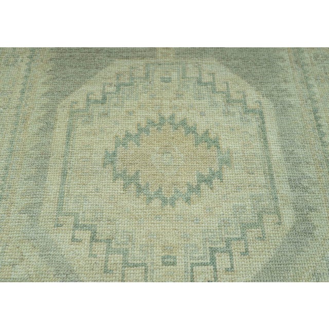 Turkish Turkish Oushak Rug 3' x 13'2" #19408 For Sale - Image 3 of 8
