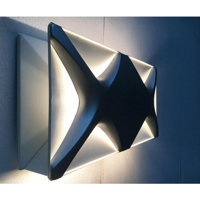 Mid-Century Space Age Cross Oyster Style Wall Lamp by Klaus Link for Heinz Neuhaus Leuchten, Germany, 1960s, Set of 2 For Sale - Image 16 of 18