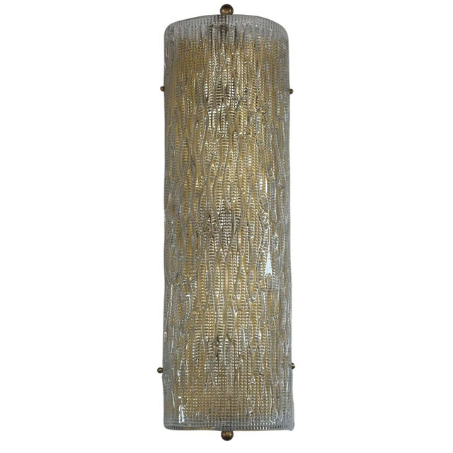 Italian Vintage Italian Murano Glass Sconces - Set of Three For Sale - Image 3 of 6