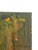 Textile Vintage Abstract Expressionist Oil Painting on Canvas, Signed "Gierda," Textured Figurative Composition. For Sale - Image 7 of 10