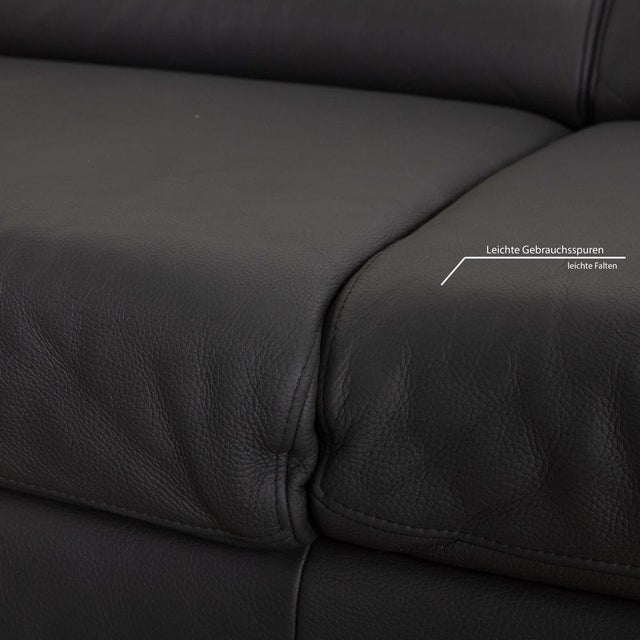 Courage Corner Sofa in Grey Leather from Ewald Schillig For Sale - Image 5 of 11