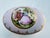 Vintage Porcelain Footed/Hinged Lid Trinket Box. Handpainted with a scene of a Courting Couple on the lid. Porcelain...