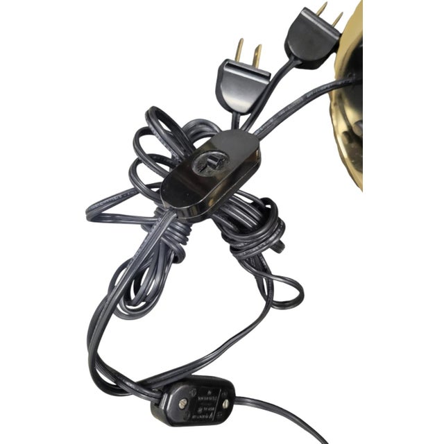 1080's Fase Vintage Cantilever Brass Black Modern Counterweight Long Arm Table Lamps- A Pair For Sale - Image 11 of 15