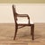 Set of 10 Medium Walnut Finish Cross Back Dining Room Chairs, English-Style Chairs W Crypton For Sale - Image 4 of 15