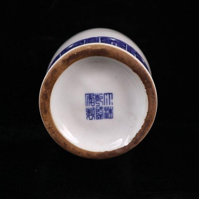 Chinese Mid 20th Century Pair of Chinese Porcelain Vases, Famille Rose Bird and Peony Floral Vases For Sale - Image 3 of 9