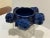 Late 20th Century Scandinavian Modern Pentik Kaamoskivi Sculptural Blue Candle Holder, Finland For Sale - Image 5 of 12