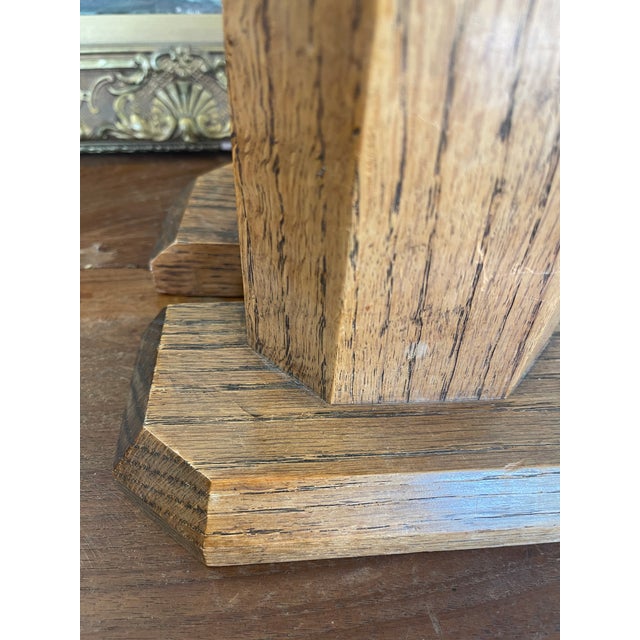 Vintage Handcrafted Bookends With Faceted Beveled Design, Possibly 1980s American Studio Craft For Sale - Image 11 of 11