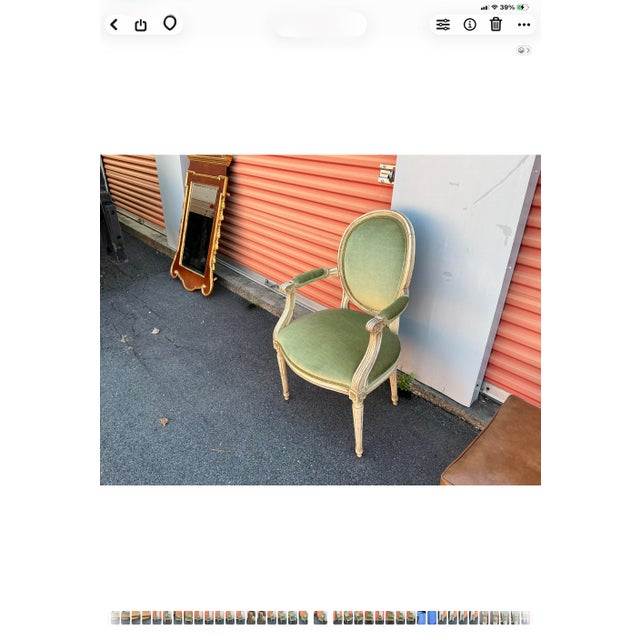 Mid-Century Italian Berger Chairs With French Louis XVI Styling - Pair For Sale - Image 12 of 12