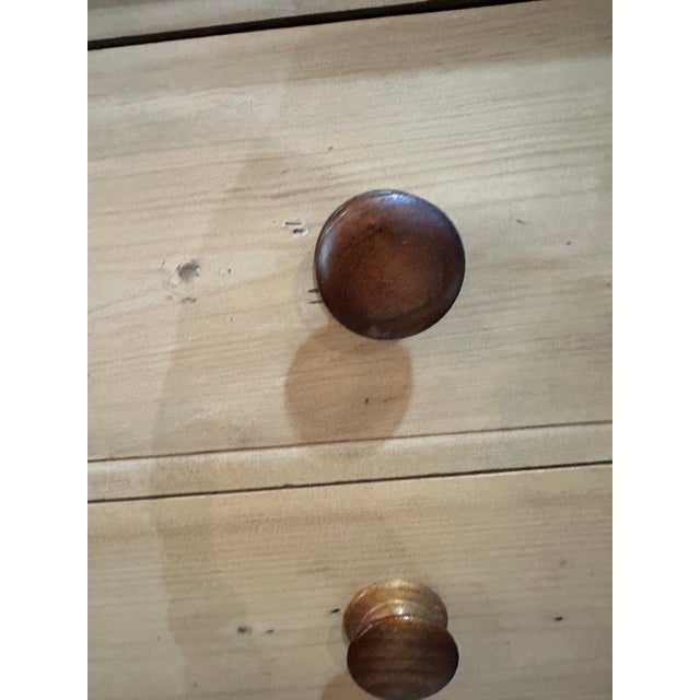 Antique Scrub Pine Chest For Sale In Boston - Image 6 of 9