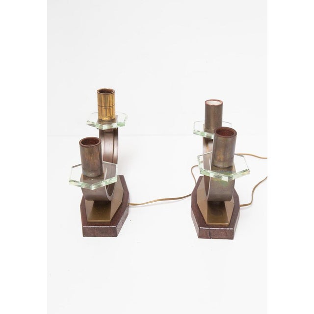 French Art Deco Table Lamps, 1940, Set of 2 For Sale - Image 6 of 10