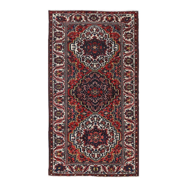 Fine Hand Knotted Persian Antique Bakhtiari For Sale