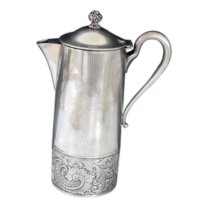 Antique G. Webster & Son Quadruple Plate Coffee Pot – Circa 1880 Victorian Silver Vase