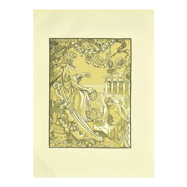 Ferdinand Bac , The Coronation , Original Lithograph by F. Bac , 1922 For Sale