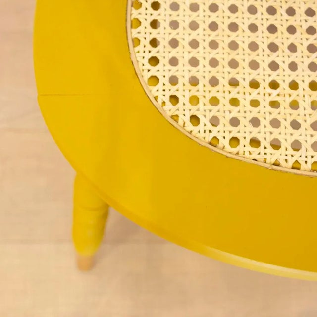 Oak Wooden Grid Seat Chair, Spain, 1950s For Sale - Image 9 of 10