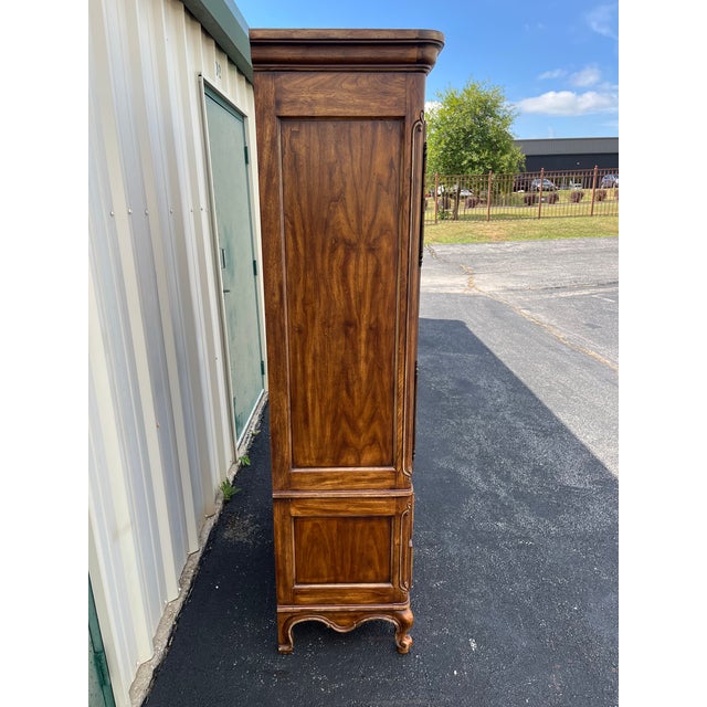 French Country 1980s Drexel Brittany Collection Bedroom Clothing Armoire For Sale - Image 3 of 12