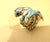 Contemporary SNAKE COLLECTION , Turquoise & White SNAKE Ring , Diamonds, 18K & Sterling For Sale - Image 3 of 18