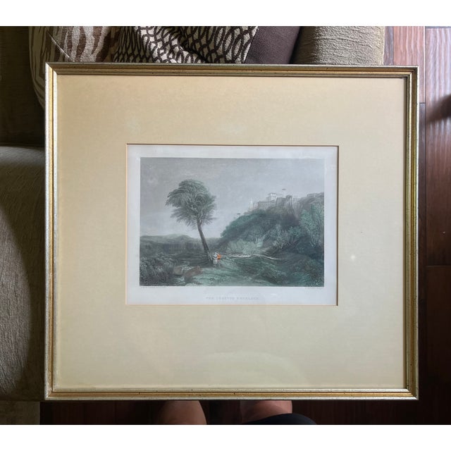 Antique j.m.w. Turner “The Loretto Necklace” Steel Engraving by Charles Cousen, Circa 1860s For Sale In Wichita - Image 6 of 6