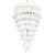 Contemporary Frosted “Selle” Murano Glass Chandelier in Mazzega Style by Simoeng For Sale