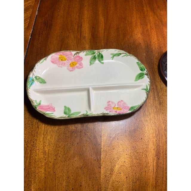 1980s Franciscan Desert Rose 3 Part Relish Platter For Sale - Image 12 of 12