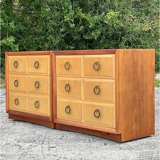 Mid-Century Modern Vintage Robsjohn Gibbings for Widdicomb Chest of Drawers - A Pair For Sale - Image 3 of 8